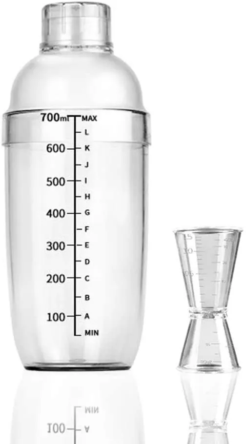 Ysgwydwr Coctel Plastig Chic