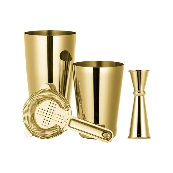 Set Gwneud Coctels Aur