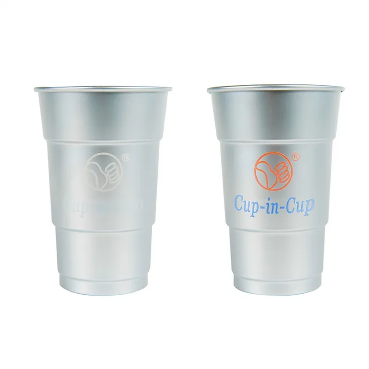 Siapiau Amrywiol O Gwpanau Alwminiwm